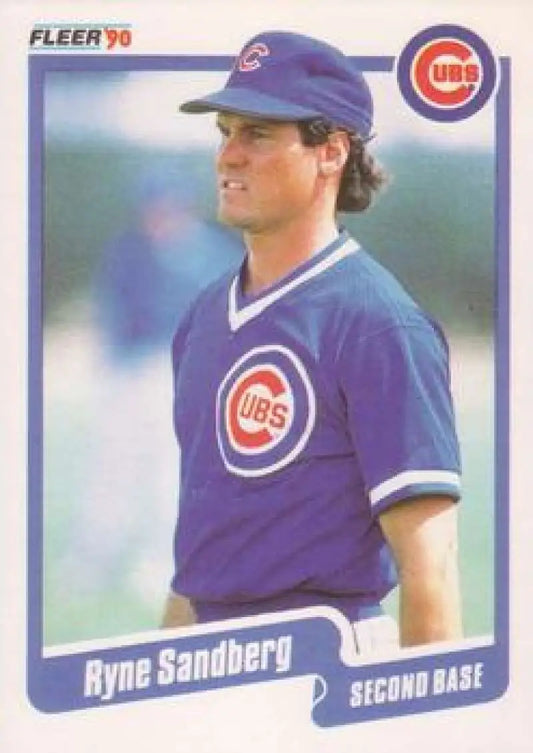1990 Fleer #40 Ryne Sandberg NM-MT Chicago Cubs Baseball Card
