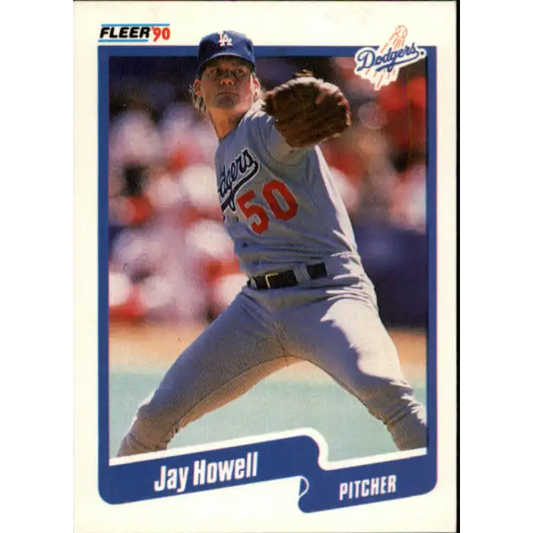 1990 Fleer #400 Jay Howell NM-MT Los Angeles Dodgers Baseball Card - Baseball Card Single