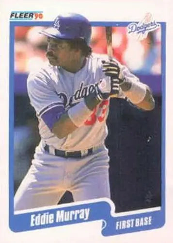 1990 Fleer #404 Eddie Murray NM-MT Dodgers - Baseball Card Single