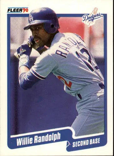 1990 Fleer #406 Willie Randolph EX/NM Dodgers ID:13609 - Baseball Card Single
