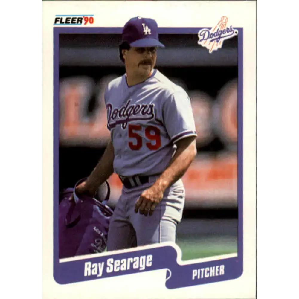 1990 Fleer #408 Ray Searage NM-MT Los Angeles Dodgers Baseball Card - Baseball Card Single