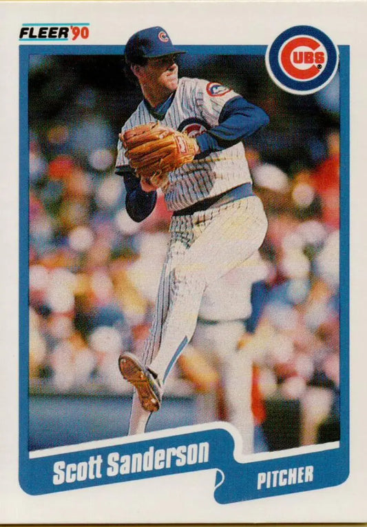 1990 Fleer #41 Scott Sanderson NM-MT Chicago Cubs Baseball Card