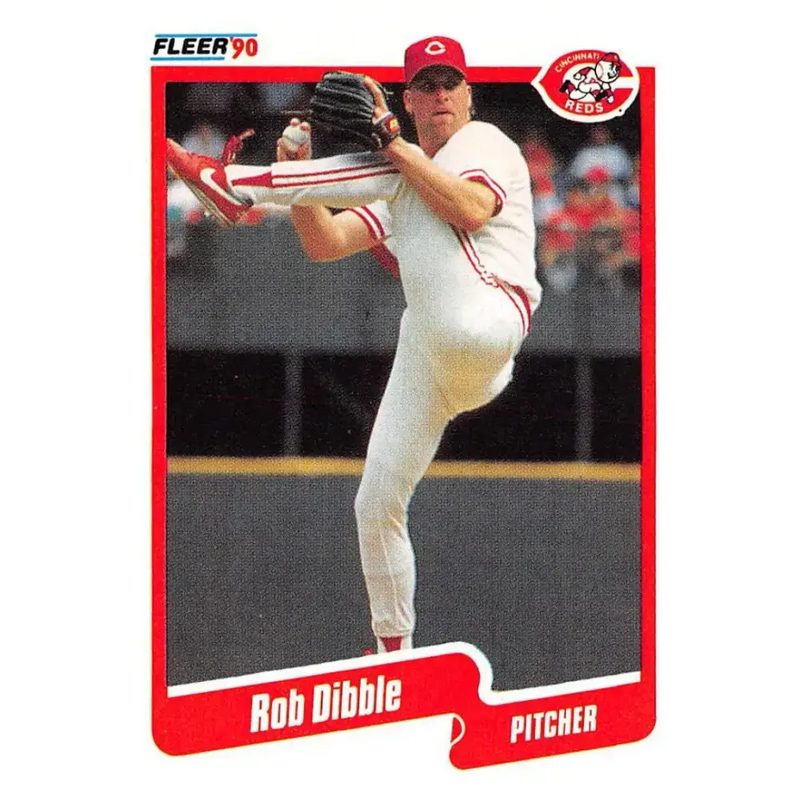 1990 Fleer #418 Rob Dibble NM-MT Cincinnati Reds Baseball Card - Baseball Card Single