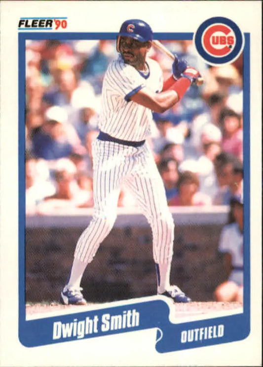 1990 Fleer #42 Dwight Smith NM-MT Chicago Cubs Baseball Card