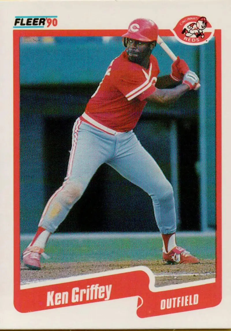1990 Fleer #420 Ken Griffey Sr. NM-MT Cincinnati Reds Baseball Card - Baseball Card Single