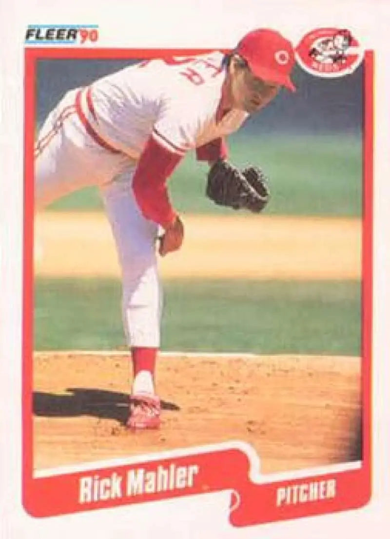 1990 Fleer #425 Rick Mahler NM-MT Cincinnati Reds Baseball Card - Baseball Card Single