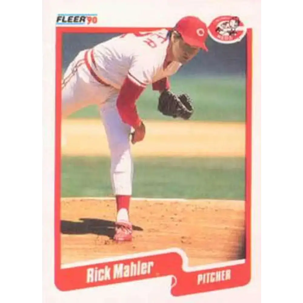 1990 Fleer #425 Rick Mahler NM-MT Cincinnati Reds Baseball Card - Baseball Card Single