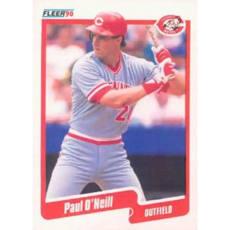 1990 Fleer #427 Paul O’Neill NM-MT Cincinnati Reds Baseball Card - Baseball Card Single