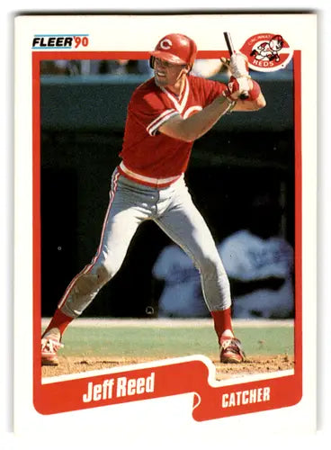1990 Fleer #429 Jeff Reed EX Excellent Reds ID:67301 - Baseball Card Single