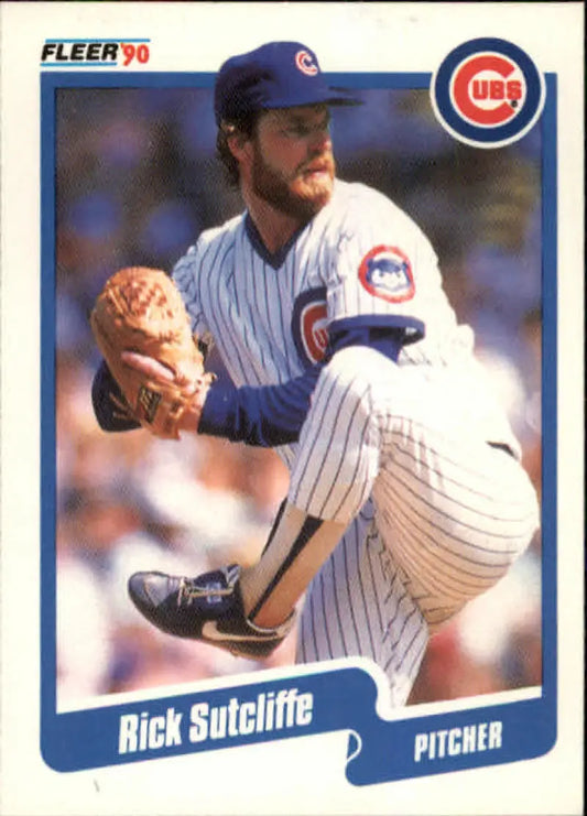 1990 Fleer #43 Rick Sutcliffe NM-MT Chicago Cubs Baseball Card