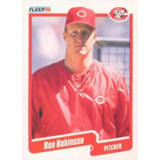 1990 Fleer #431 Ron Robinson NM-MT Cincinnati Reds Baseball Card - Baseball Card Single