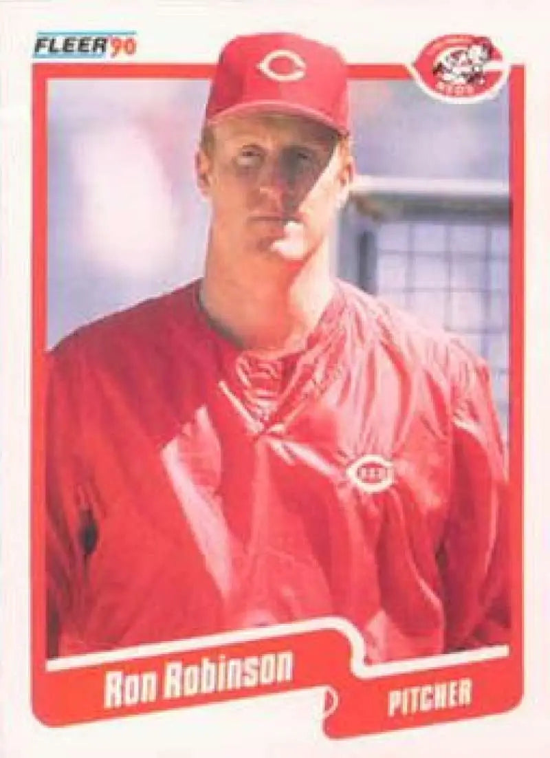 1990 Fleer #431 Ron Robinson NM-MT Cincinnati Reds Baseball Card - Baseball Card Single