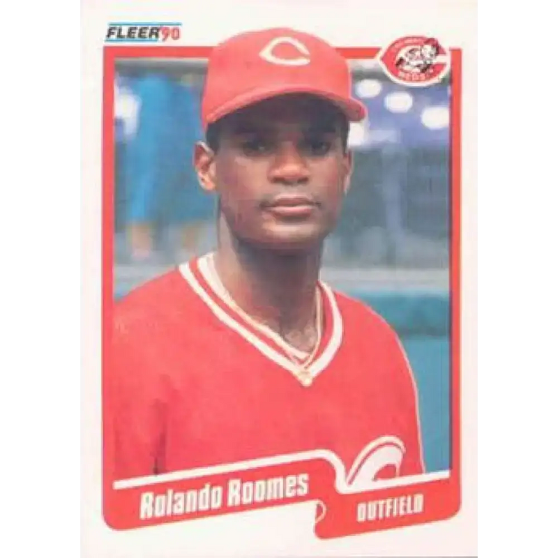 1990 Fleer #432 Rolando Roomes NM-MT Cincinnati Reds Baseball Card - Baseball Card Single