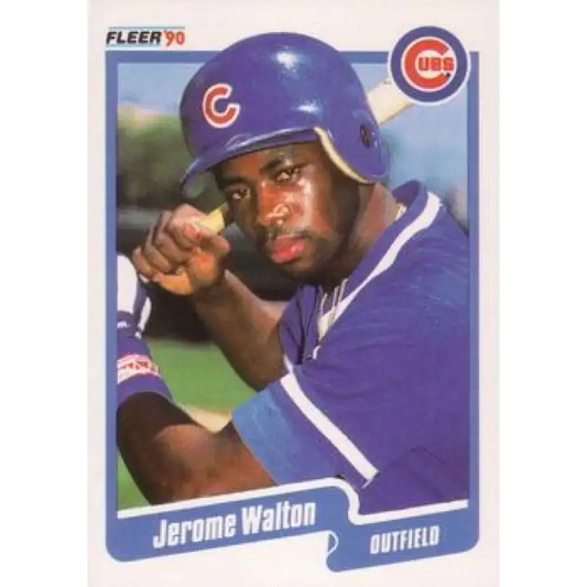 1990 Fleer #44 Jerome Walton NM-MT Chicago Cubs Baseball Card