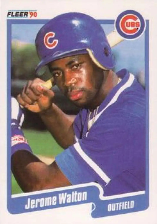 1990 Fleer #44 Jerome Walton NM-MT Chicago Cubs Baseball Card