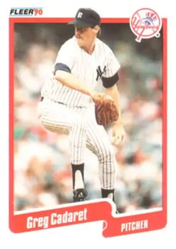 1990 Fleer #440 Greg Cadaret NM-MT Yankees - Baseball Card Single