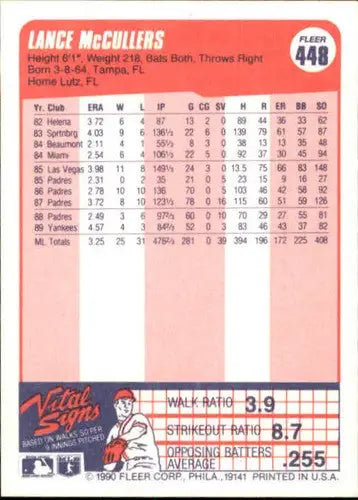1990 Fleer #447 Don Mattingly NM-MT Yankees ID:9705 - Baseball Card Single