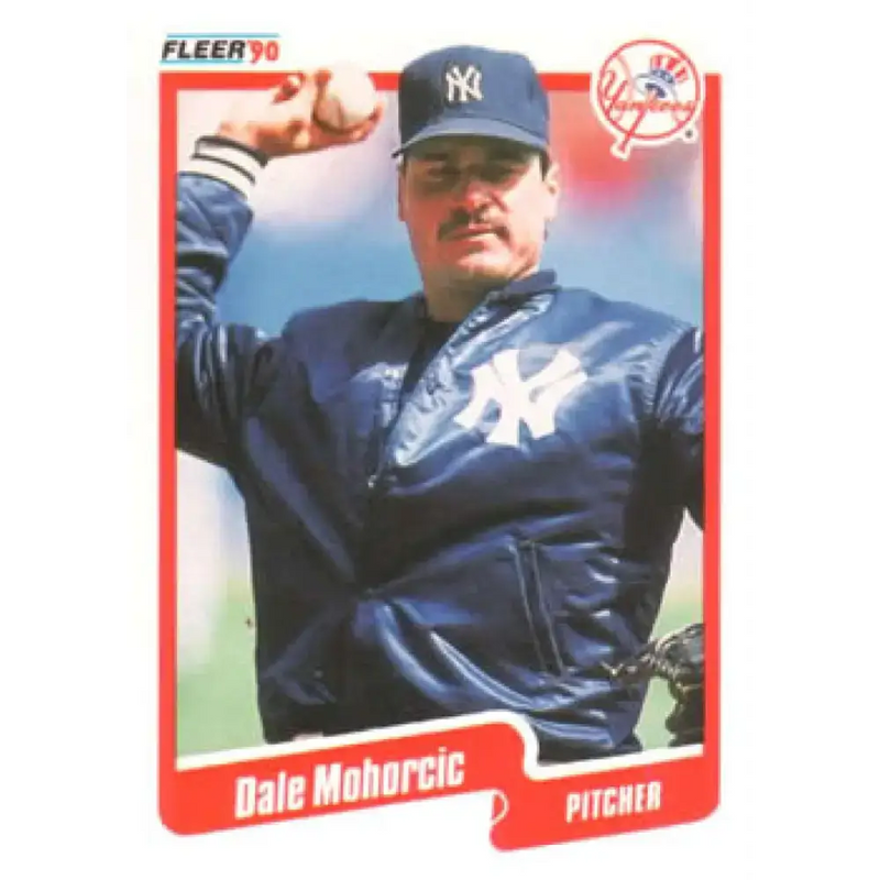 1990 Fleer #450 Dale Mohorcic NM-MT New York Yankees Baseball Card - Baseball Card Single