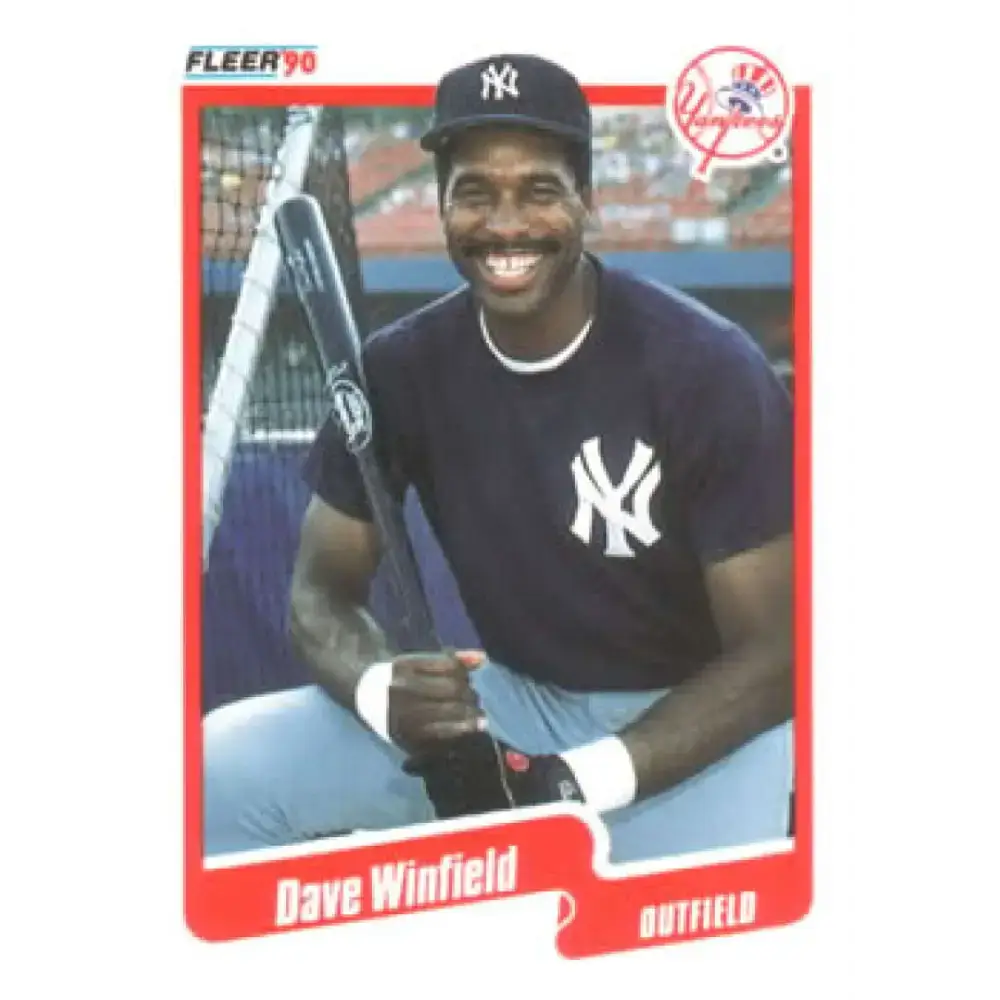 1990 Fleer #458 Dave Winfield NM-MT New York Yankees Baseball Card - Baseball Card Single