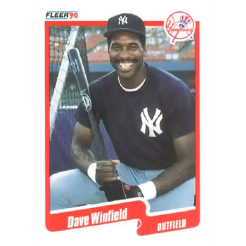 1990 Fleer #458 Dave Winfield NM-MT New York Yankees Baseball Card - Baseball Card Single