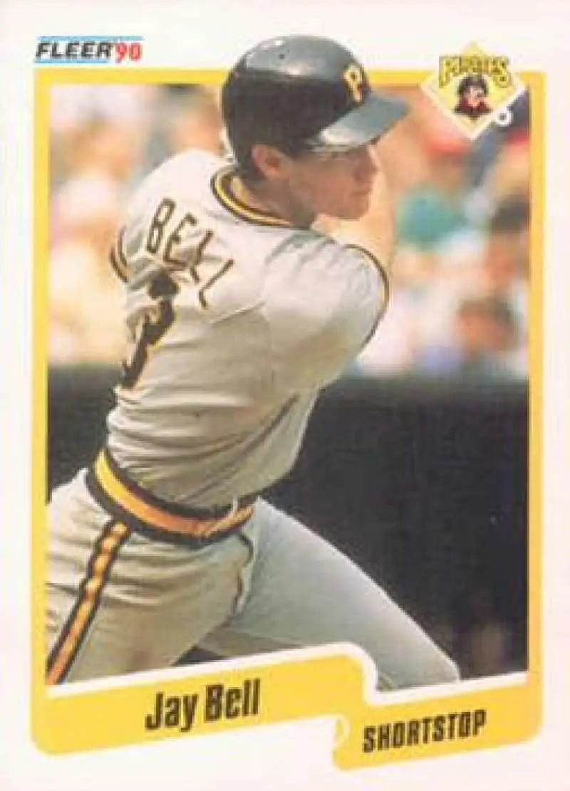 1990 Fleer #459 Jay Bell NM-MT Pittsburgh Pirates Baseball Card - Baseball Card Single