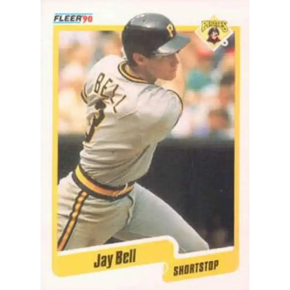 1990 Fleer #459 Jay Bell NM-MT Pittsburgh Pirates Baseball Card - Baseball Card Single