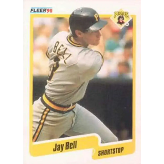 1990 Fleer #459 Jay Bell NM-MT Pittsburgh Pirates Baseball Card - Baseball Card Single