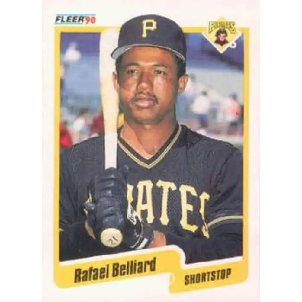 1990 Fleer #460 Rafael Belliard NM-MT Pittsburgh Pirates Baseball Card - Baseball Card Single
