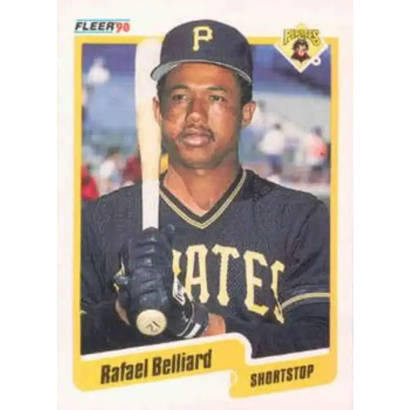 1990 Fleer #460 Rafael Belliard NM-MT Pittsburgh Pirates Baseball Card - Baseball Card Single