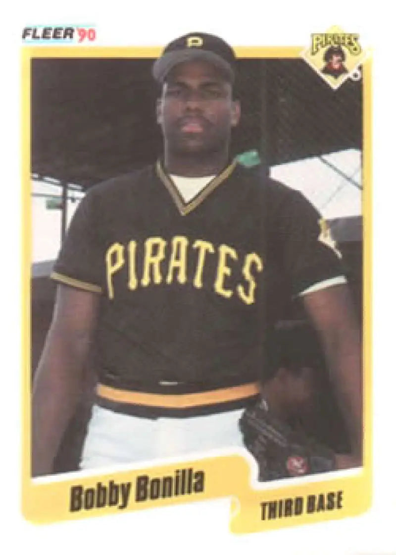 1990 Fleer #462 Bobby Bonilla NM-MT Pittsburgh Pirates Baseball Card - Baseball Card Single