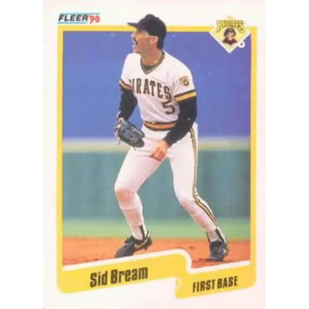 1990 Fleer #463 Sid Bream NM-MT Pittsburgh Pirates Baseball Card - Baseball Card Single