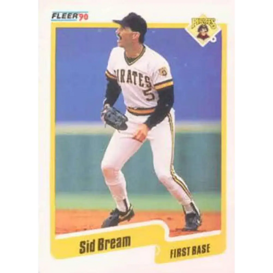 1990 Fleer #463 Sid Bream NM-MT Pittsburgh Pirates Baseball Card - Baseball Card Single