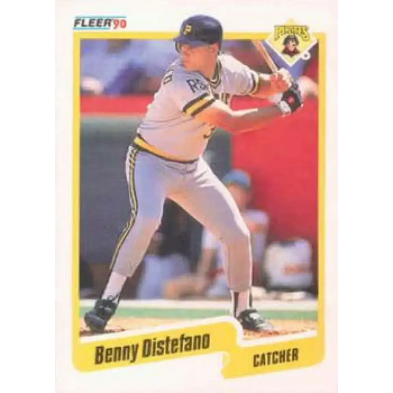 1990 Fleer #464 Benny Distefano NM-MT Pittsburgh Pirates Baseball Card - Baseball Card Single