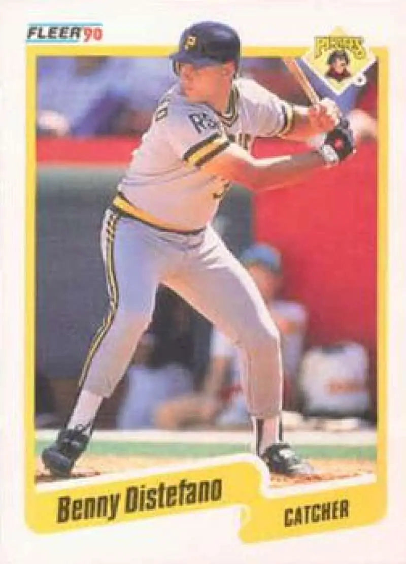1990 Fleer #464 Benny Distefano NM-MT Pittsburgh Pirates Baseball Card - Baseball Card Single