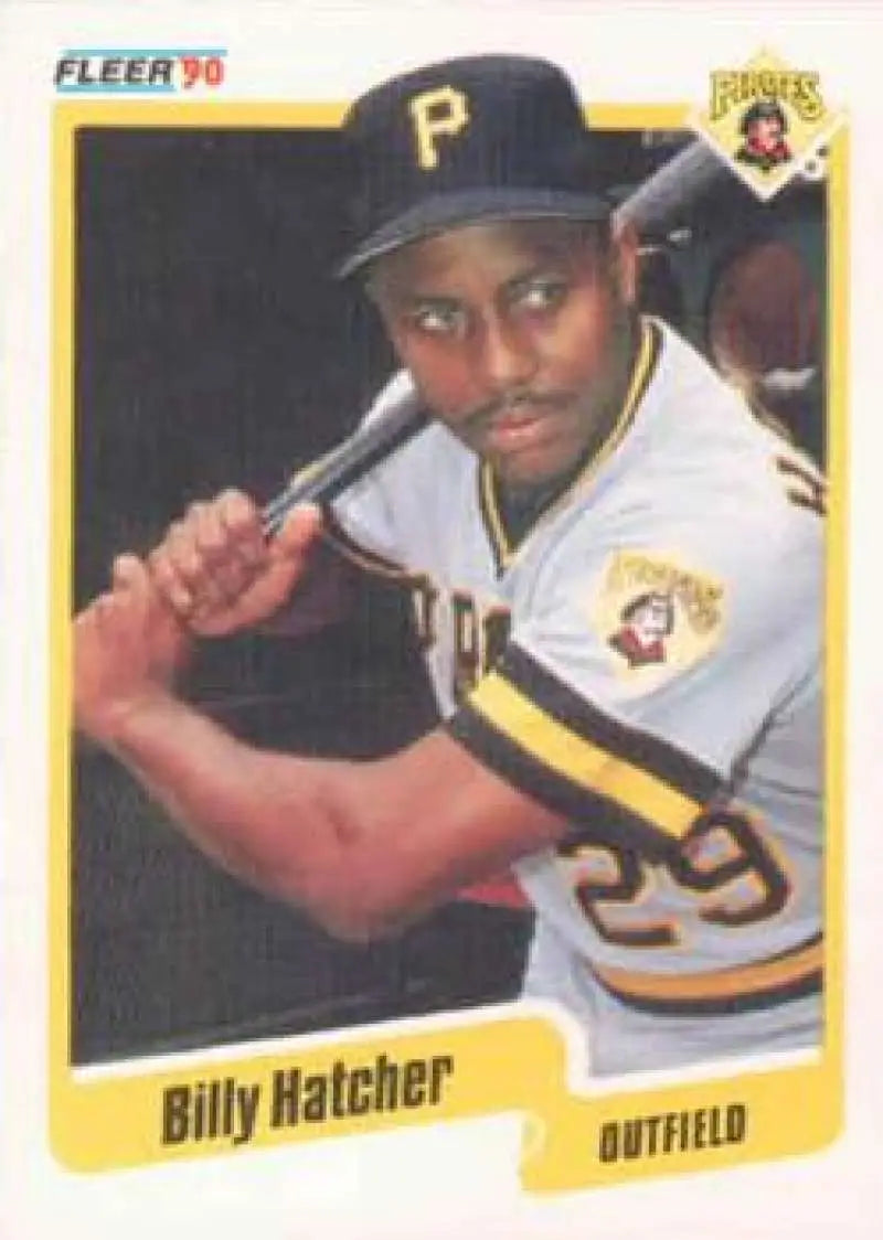 1990 Fleer #467 Billy Hatcher NM-MT Pittsburgh Pirates Baseball Card - Baseball Card Single