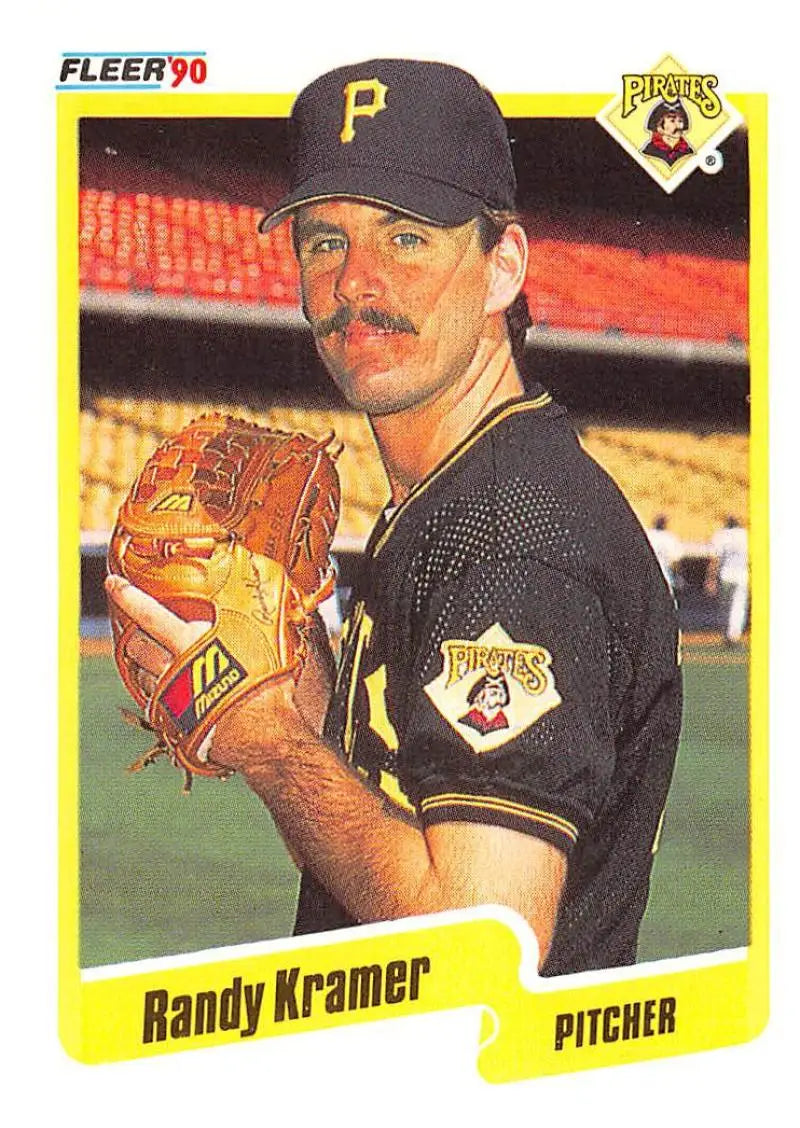 1990 Fleer #471 Randy Kramer NM-MT Pittsburgh Pirates Baseball Card - Baseball Card Single