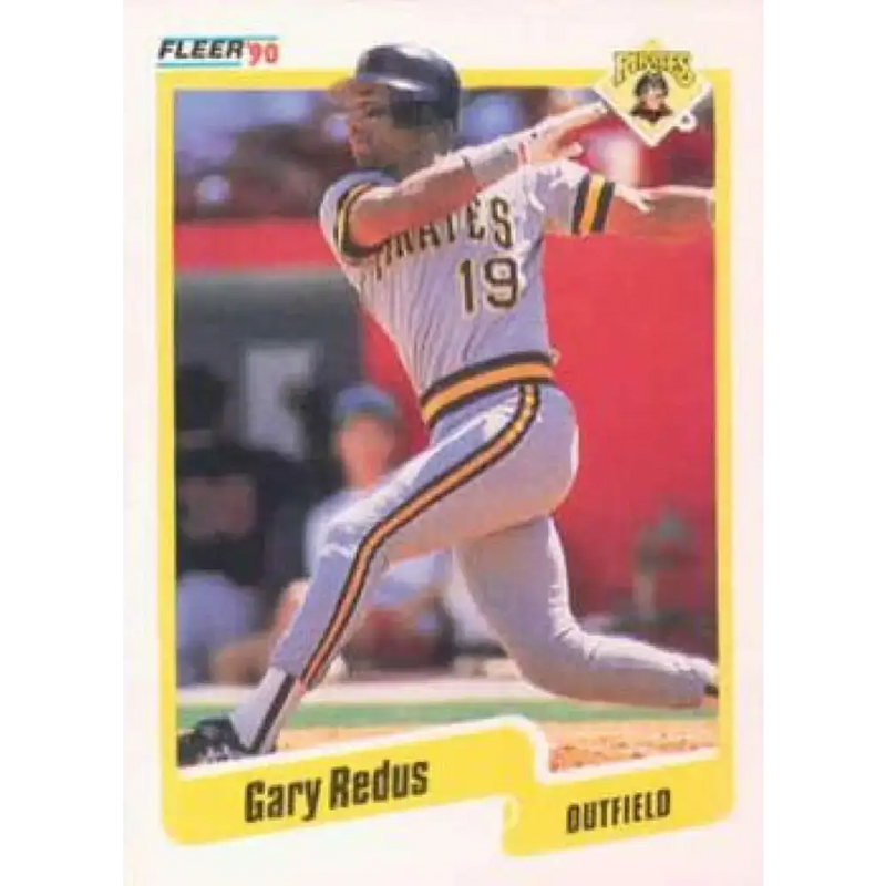 1990 Fleer #476 Gary Redus NM-MT Pittsburgh Pirates Baseball Card - Baseball Card Single