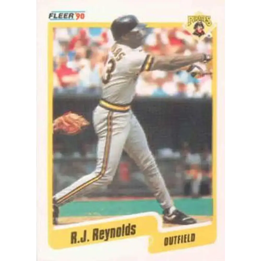 1990 Fleer #478 R.J. Reynolds NM-MT Pittsburgh Pirates Baseball Card - Baseball Card Single