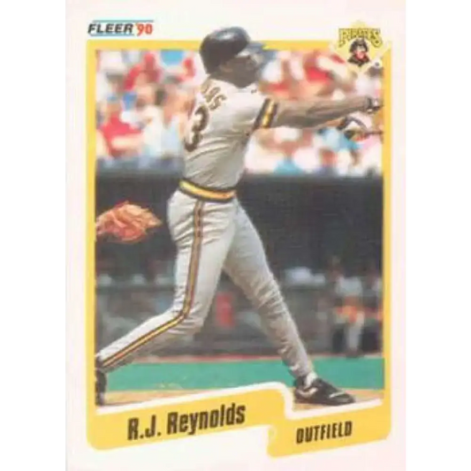 1990 Fleer #478 R.J. Reynolds NM-MT Pittsburgh Pirates Baseball Card - Baseball Card Single