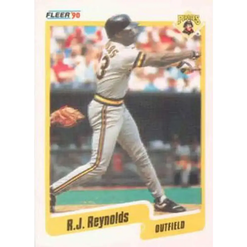 1990 Fleer #478 R.J. Reynolds NM-MT Pittsburgh Pirates Baseball Card - Baseball Card Single
