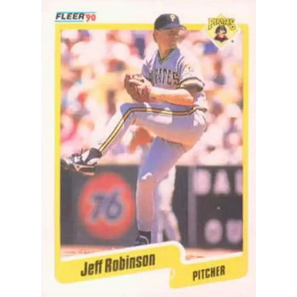 1990 Fleer #479 Jeff Robinson NM-MT Pittsburgh Pirates Baseball Card - Baseball Card Single