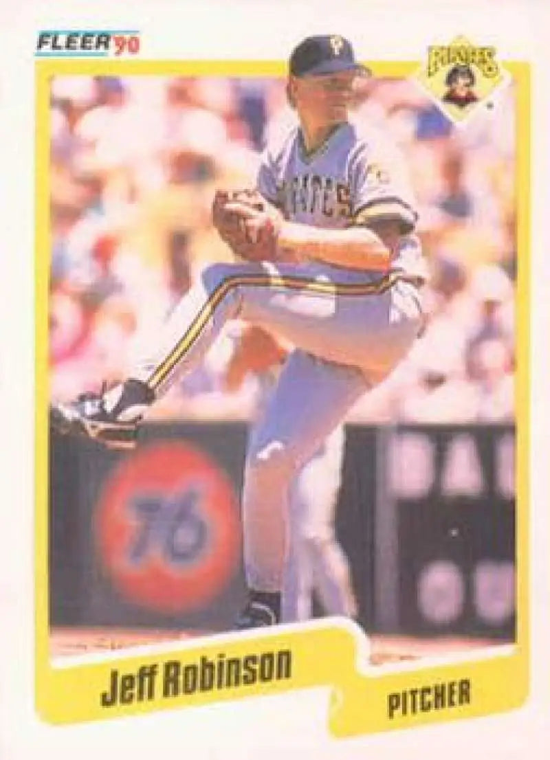 1990 Fleer #479 Jeff Robinson NM-MT Pittsburgh Pirates Baseball Card - Baseball Card Single