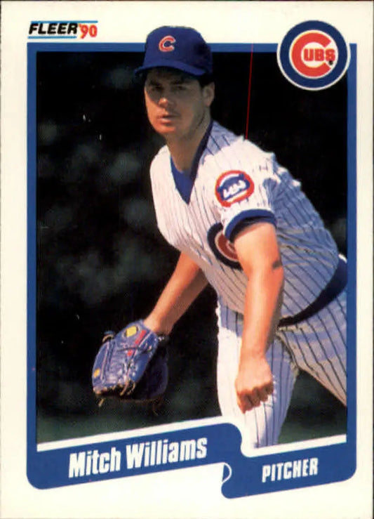 1990 Fleer #48 Mitch Williams NM-MT Chicago Cubs Baseball Card