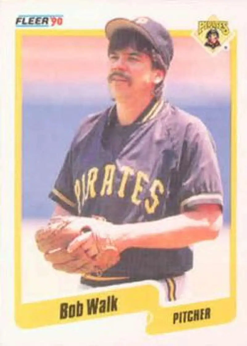 1990 Fleer #482 Bob Walk NM-MT Pittsburgh Pirates Baseball Card
