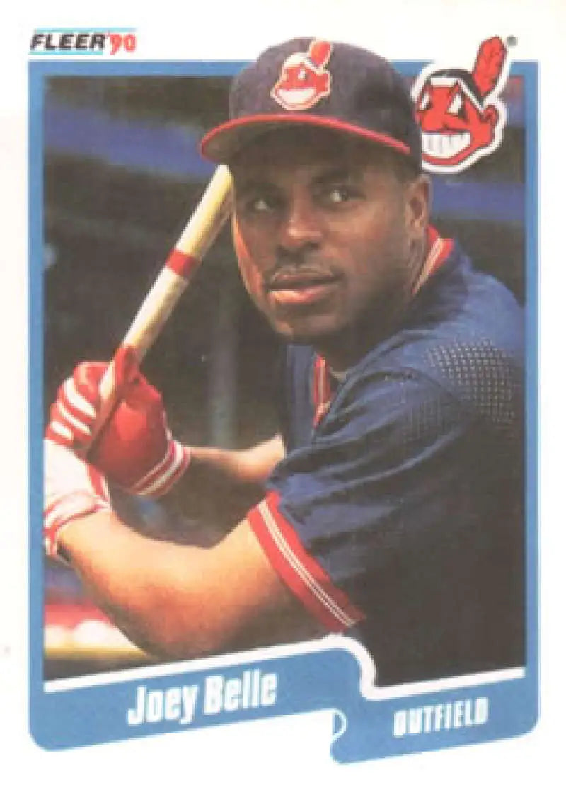1990 Fleer #485 Albert Belle NM-MT Cleveland Indians Baseball Card - Baseball Card Single
