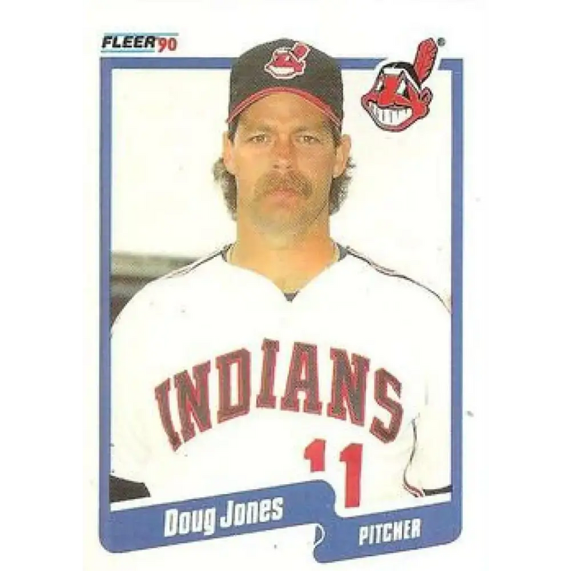 1990 Fleer #495 Doug Jones NM-MT Cleveland Indians Baseball Card - Baseball Card Single