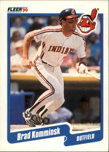 1990 Fleer #496 Brad Komminsk NM-MT Indians ID:3637 - Baseball Card Single