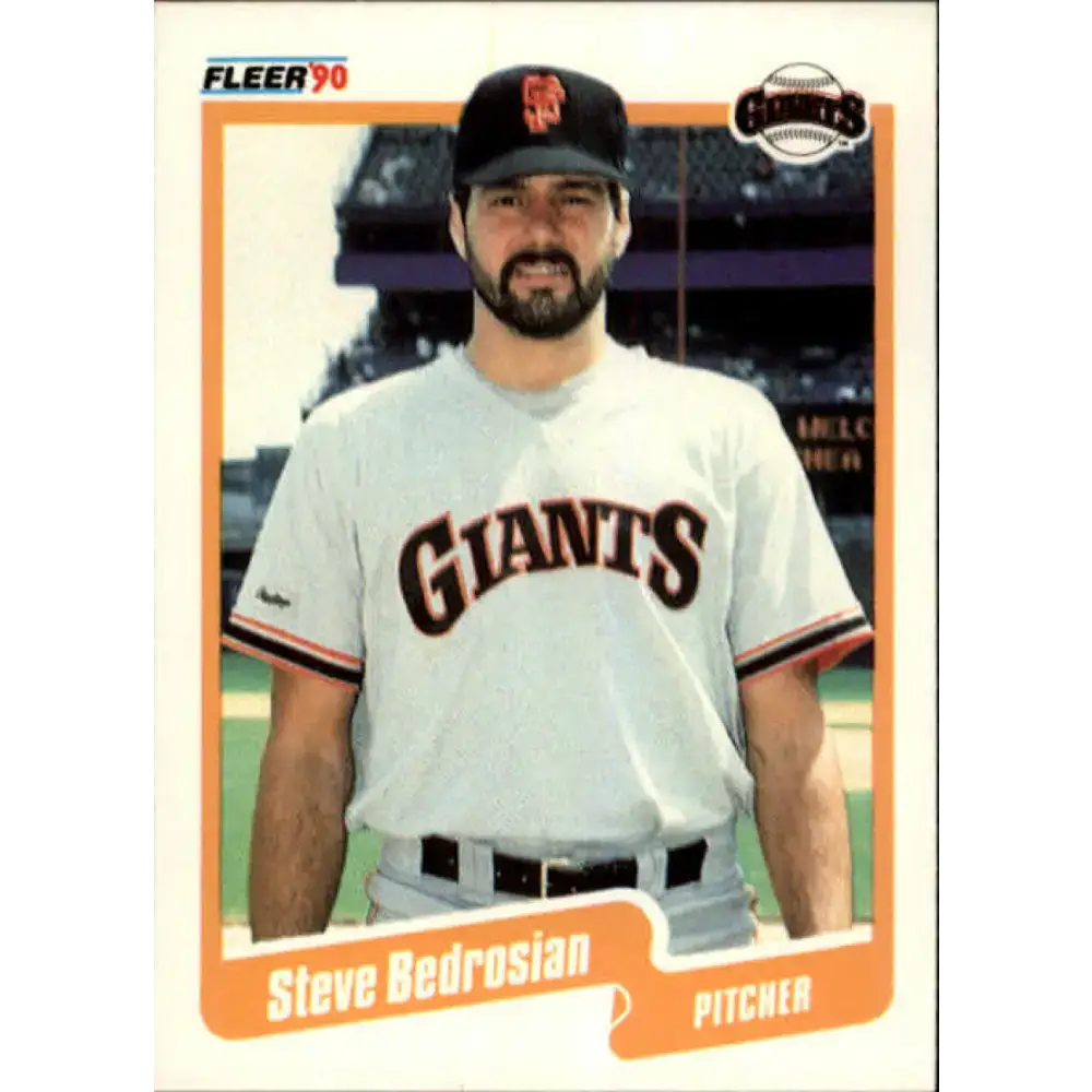 1990 Fleer #50 Steve Bedrosian NM-MT San Francisco Giants Baseball Card - Baseball Card Single