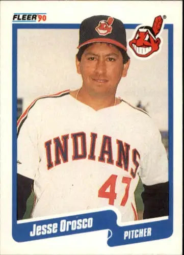 1990 Fleer #500 Jesse Orosco NM-MT Indians ID:12653 - Baseball Card Single