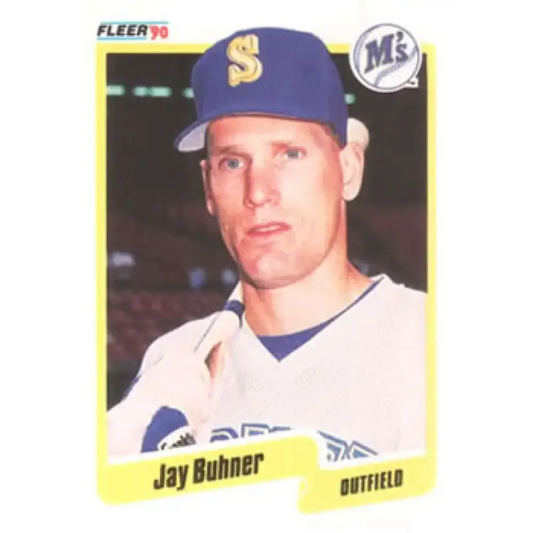 1990 Fleer #508 Jay Buhner NM-MT Seattle Mariners Baseball Card - Baseball Card Single